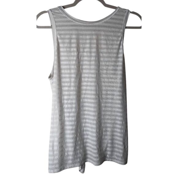 LULULEMON ATHLETICA White Meet Half Way Sleeveless Tie Back Tank Size 8 - Picture 4 of 6